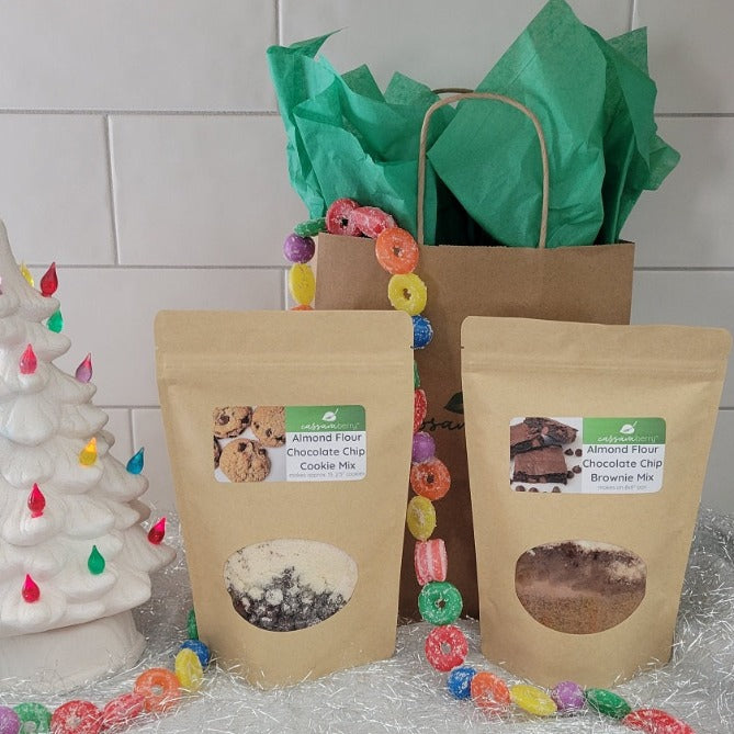 Bakers Delight Gift Bundle. Comes with 1 cookie mix and 1 brownie mix in a gift bag.