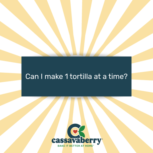 Can I make 1 tortilla at a time?