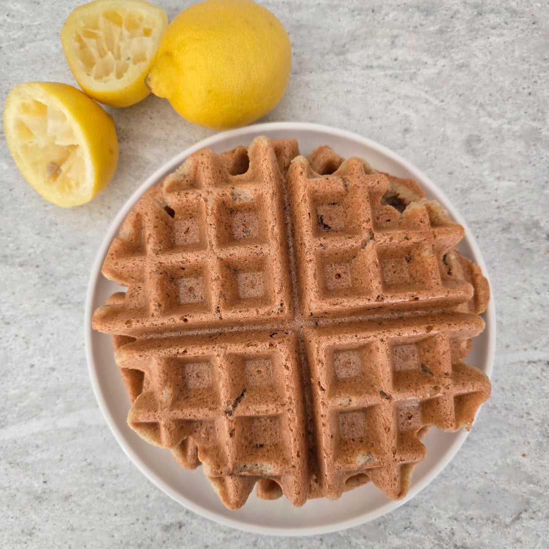 Gluten-Free & Plant-Based Lemon Waffles