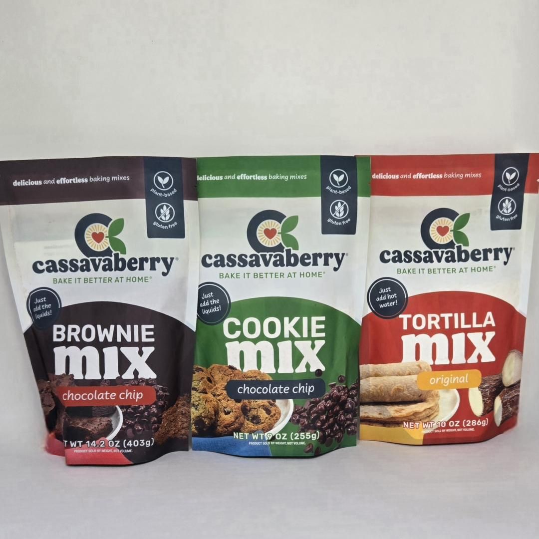 Best seller bundle, Chocolate Chip Brownie Mix, Chocolate Chip Cookie Mix and Tortilla Mix