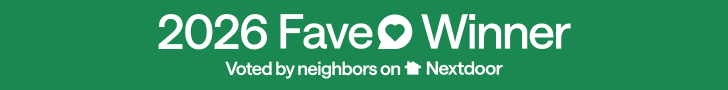 2026 Fave Winner. Voted by neighbors on Nextdoor. 