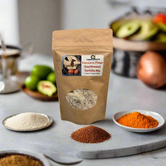 Gluten free, grain free and vegan Southwest Tortilla Mix package.