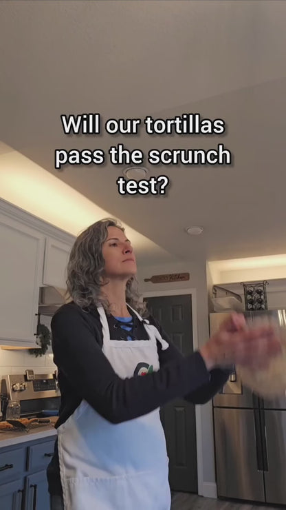 Will our tortillas pass the scrunch test video.