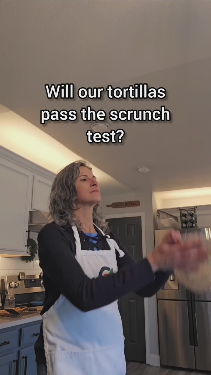 Will our tortillas pass the scrunch test video.